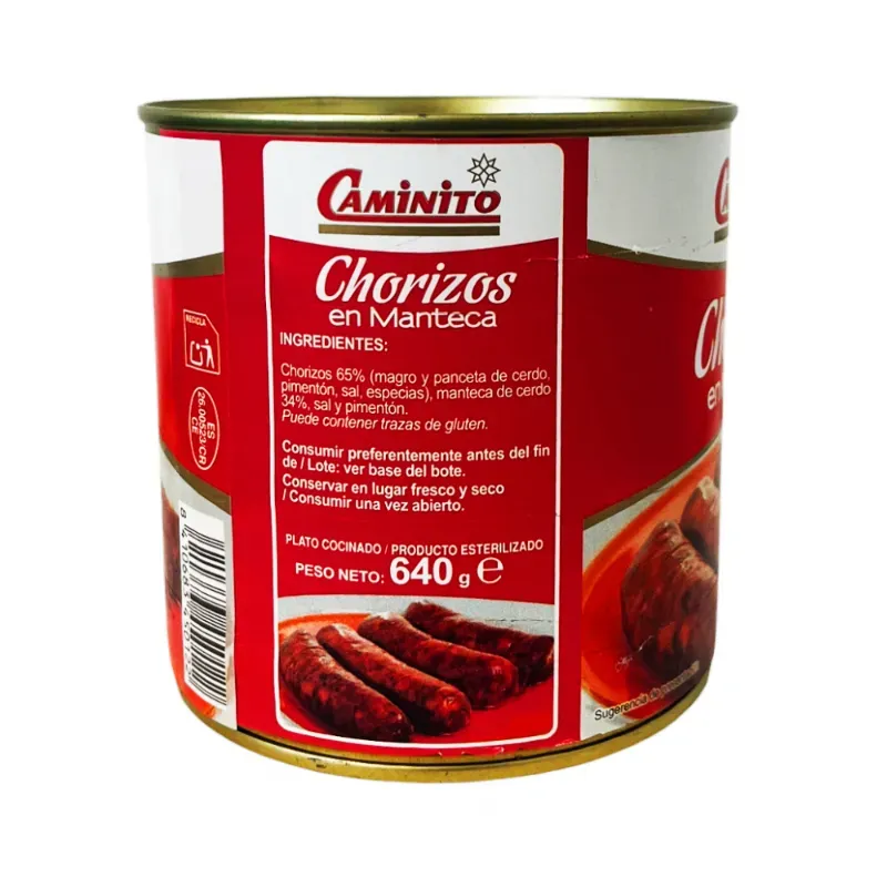 CHORIZOS EN MANTECA DE CERDO