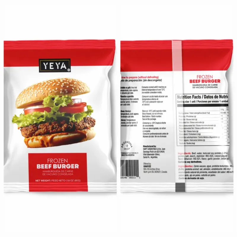 HAMBURGUESA CARNE DE RES 