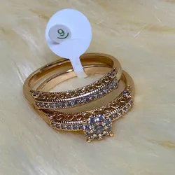 Anillos de Compromiso Laminado Oro 18