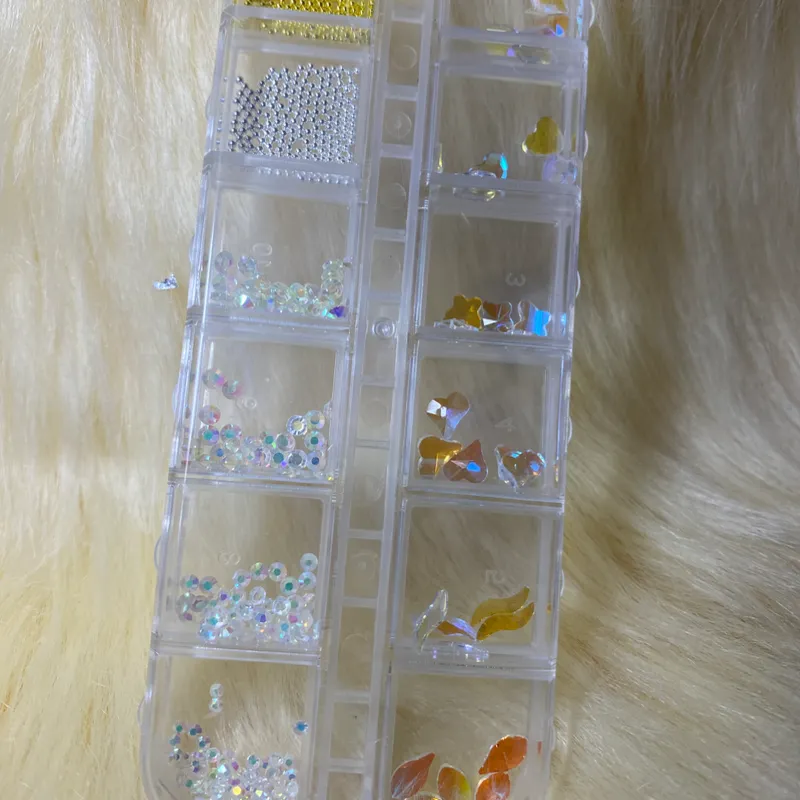 Caja de Piedra Tornasol Clear+Balines 