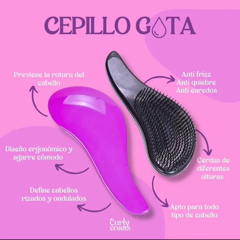 Cepillo Gota Anti Frizz 
