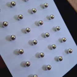 Dormilones Pequeños Lisos Laminado Plata