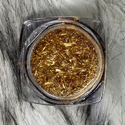 Efecto Flake Dorado Fuerte