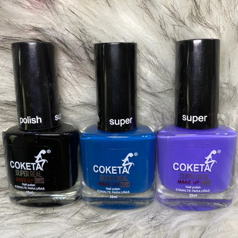 Esmalte Natural 25ml Negro-Azul-Malva