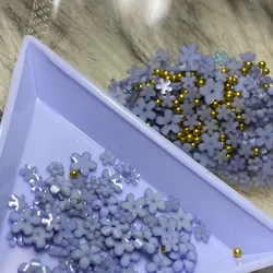 Flores de Resina Azul 