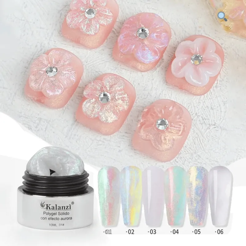 Polygel Sólido con Efecto Aurora