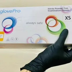 Guantes de Nitrilo Color Negro 