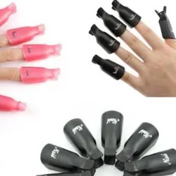 Juego de Clips Para Remover Acrílico y Esmalte 