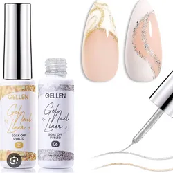 Liner de Gel Plateado 