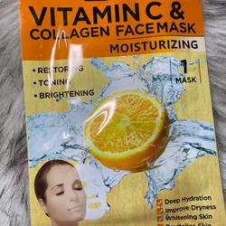Mascarilla de Velo de Vitamina C y Colágeno 