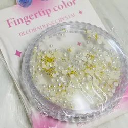 Medias Perlas Blancas con Balines