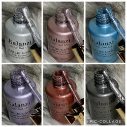 Ojo de Gato Reflectivo con Glitter Láser 