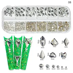 Piedras Plateadas Caja 12 Divisiones