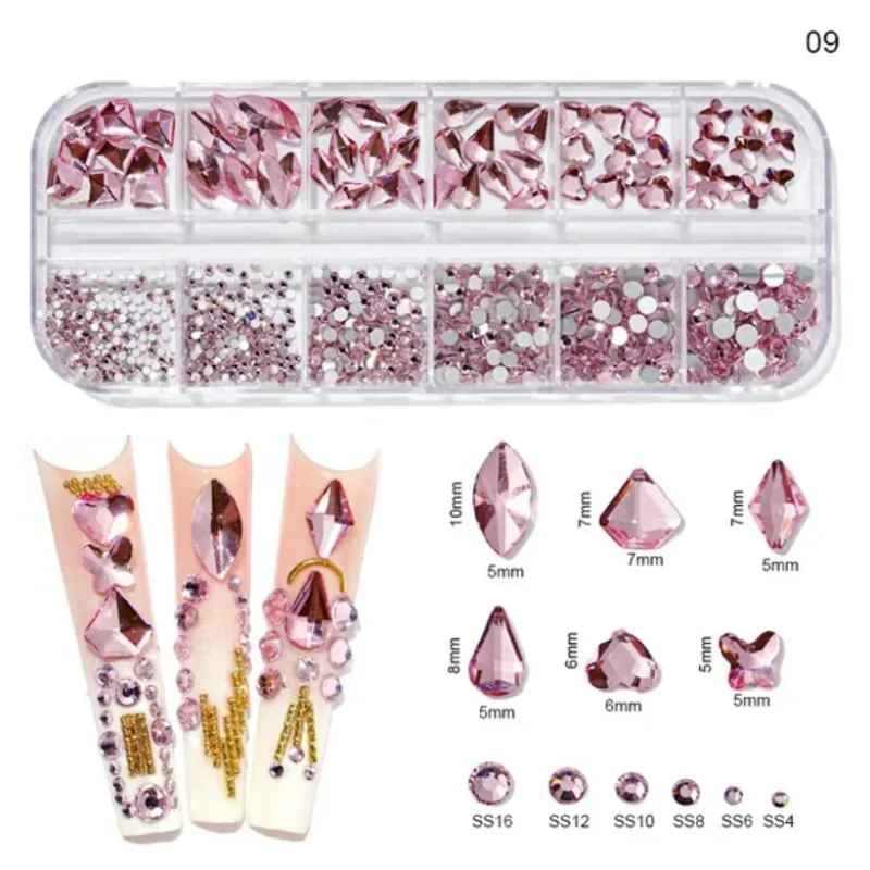 Piedras Rosadas Caja 12 Divisiones 