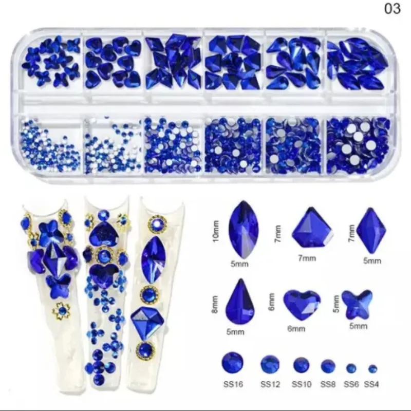 Piedras Azules Caja de 12 Divisiones 