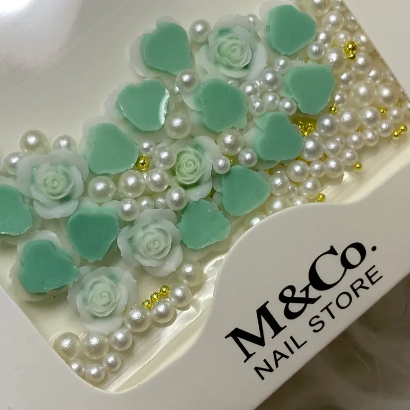 Rosas de Relieve Verde Azul