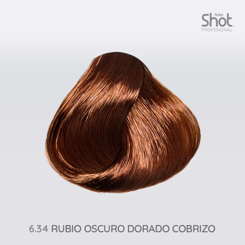 Rubio Oscuro Dorado Cobrizo 6.34