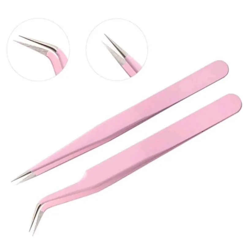 Set de Pinzas Sencillas Para Pestañas