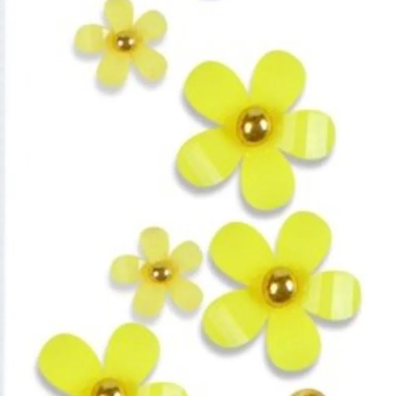 Sobre de Flor de Resina Amarilla
