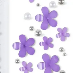 Sobre de Flor de Resina Violeta