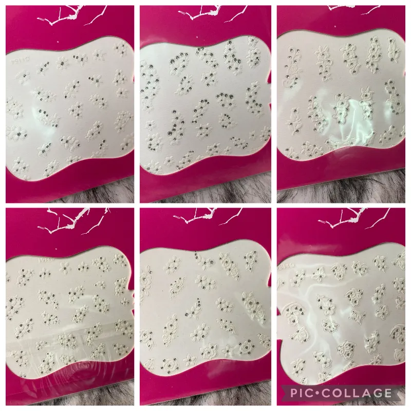 Sticker Pequeño Flores Blancas