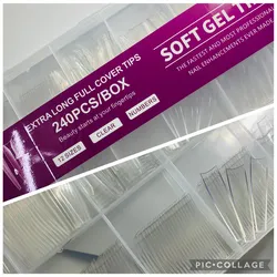 Tips Soft Gel Coffin 4xl