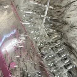 Tips Soft Gel Coffin Cristal