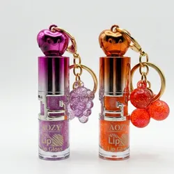 Gloss frutales diseño  llavero o colgante para bolsos.
