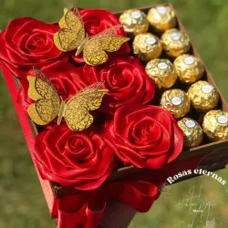 Caja con bombones Ferrero Rocher