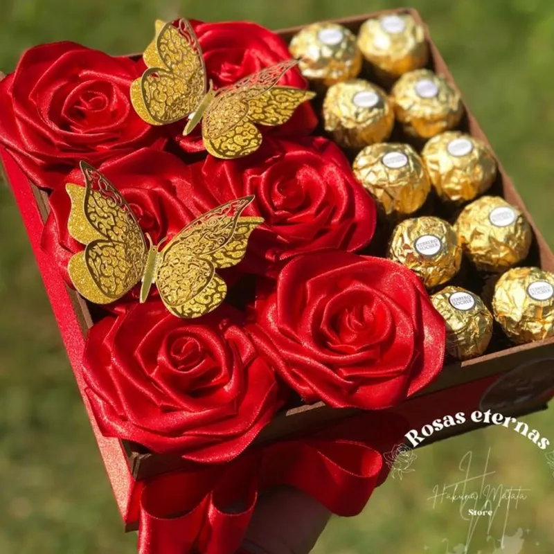 Caja con bombones Ferrero Rocher