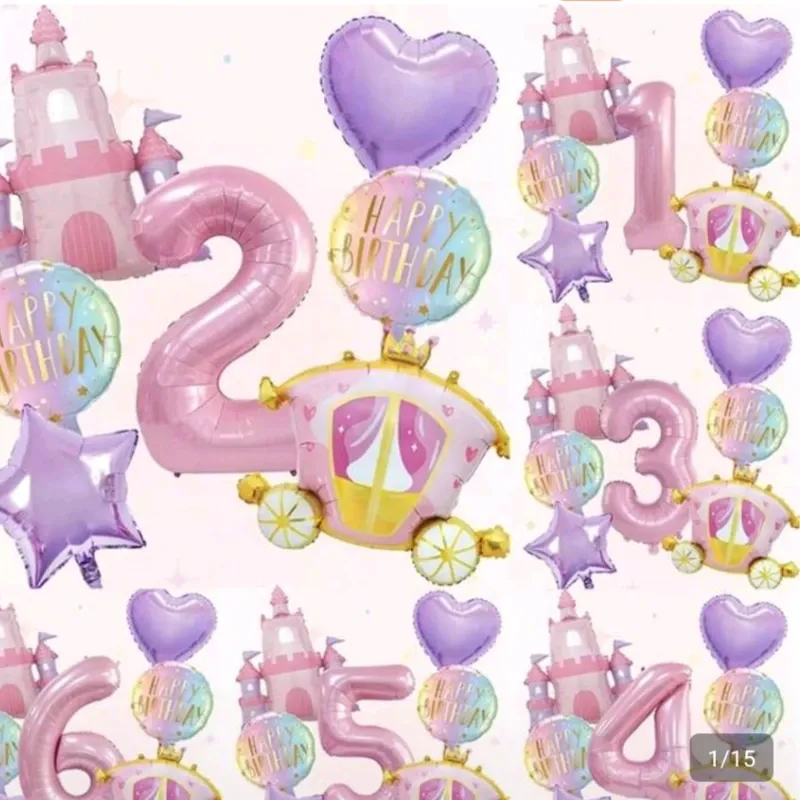 Set de globos de castillo de princesa