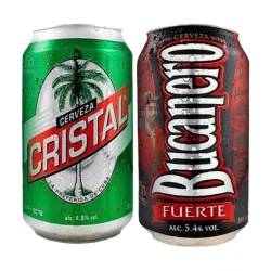 Cerveza nacional( Cristal o Bucanero)
