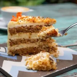 Cuña de Carrot Cake.(tarta de zanahoria)