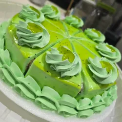 Porción de Cake de Kiwi