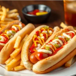 Salchipan + ketchup y moztaza 