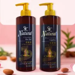 Champú sin sal + Mascarilla Capilar Oro Liquido