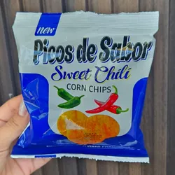 Chips de maíz con chile dulce