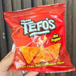 Chips de maíz picantes Tefos