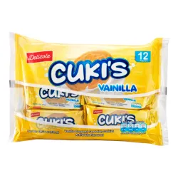 Galleta de vainilla rellenas de vainilla  Cukis