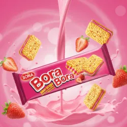 Galletas Bora Bora de fresa