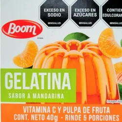 Gelatina Boom sabor mandarina