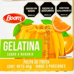 Gelatina boom sabor naranja