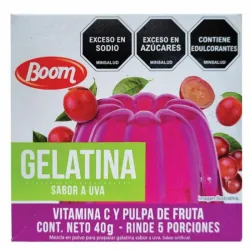 Gelatina Boom sabor uva