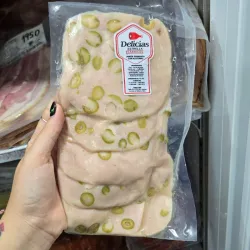 Jamón prensado con aceitunas