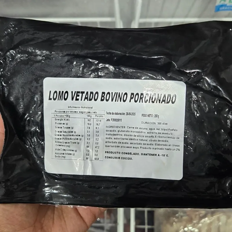 Lomo vetado de res 250g