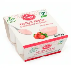 Pack 4 yogurt de fresa Vima