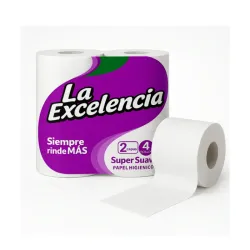 Papel Higiénico 4 rollos La Excelencia
