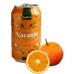 Refresco de naranja DelSol