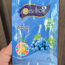 Refresco en polvo de uva