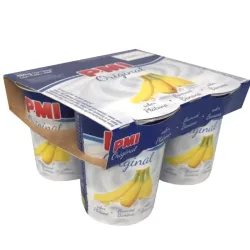 Yogurt PMI sabor platano pack de 4